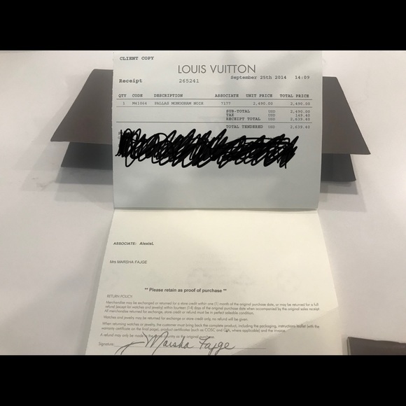 Authentic Louis Vuitton Pallas Monogram handbag - Picture 4 of 8